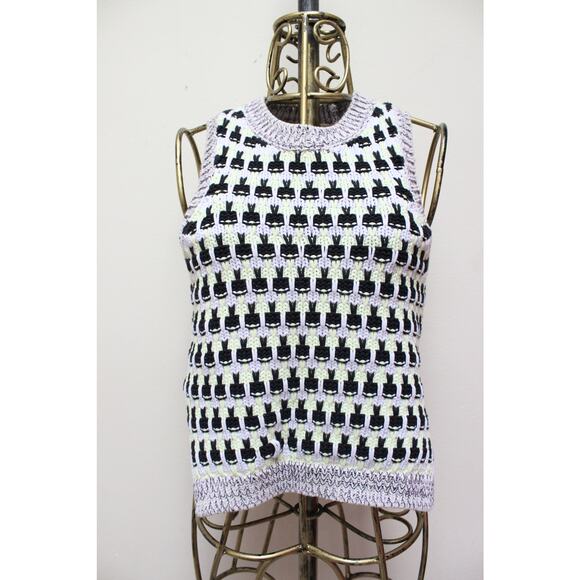 Stine Goya Greta Multicolor Knitted Sleeveless Sweater Vest Size XS - Picture 2 of 5